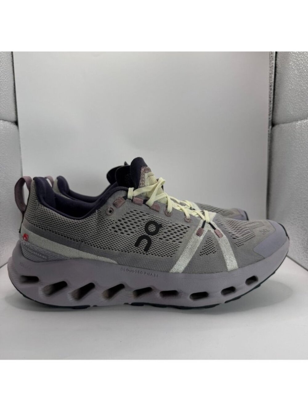 On CloudTec Phase Running Shoes Womens US 10 Gray & Purple Lightweight Athletic